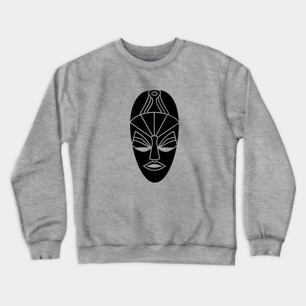 Arfican tribal black mask Crewneck Sweatshirt by ZZZekaandfriendz
